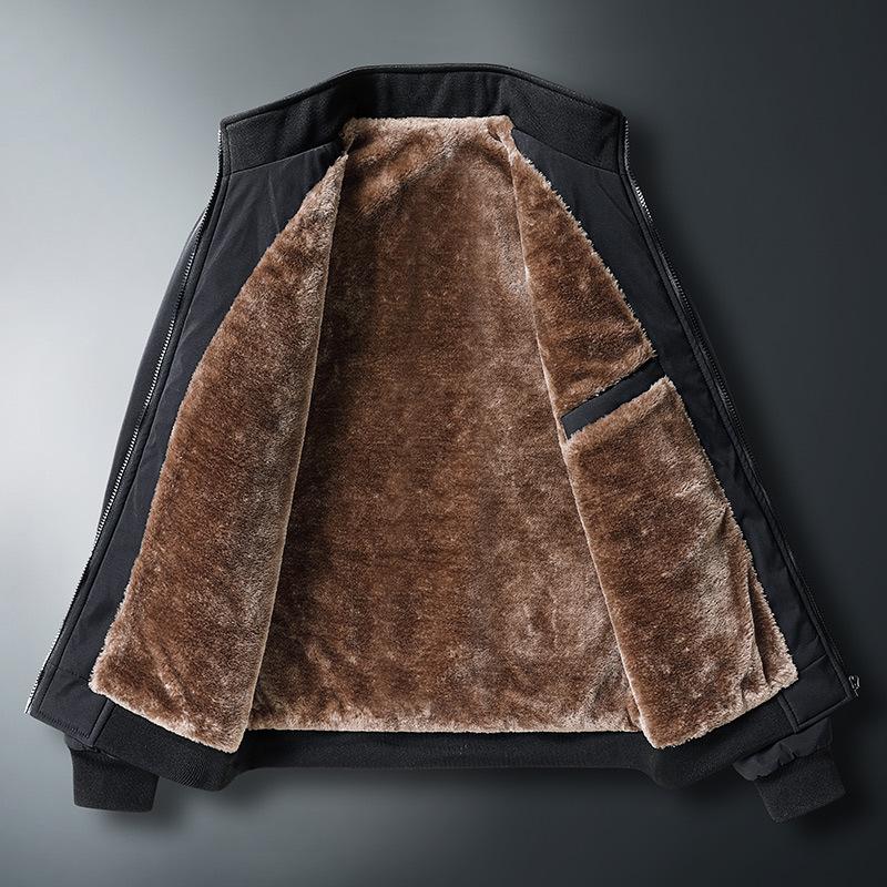 Giacca Termica Larga da Uomo per l'Inverno Business Casual da Uomo