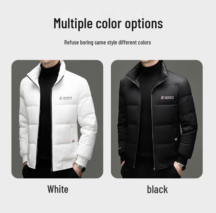 Men's Winter Thick Stand Collar Down Jacket - Trendy, High-End, Rogue Chic, Warm Bread Jacket Casual Outerwear