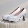 Fashion Luxury Gold Silver Heels Women Pumps Shoes Platform Wedding Office Party Shoes Woman Sexy High Heels Wedding Shoes Ladies