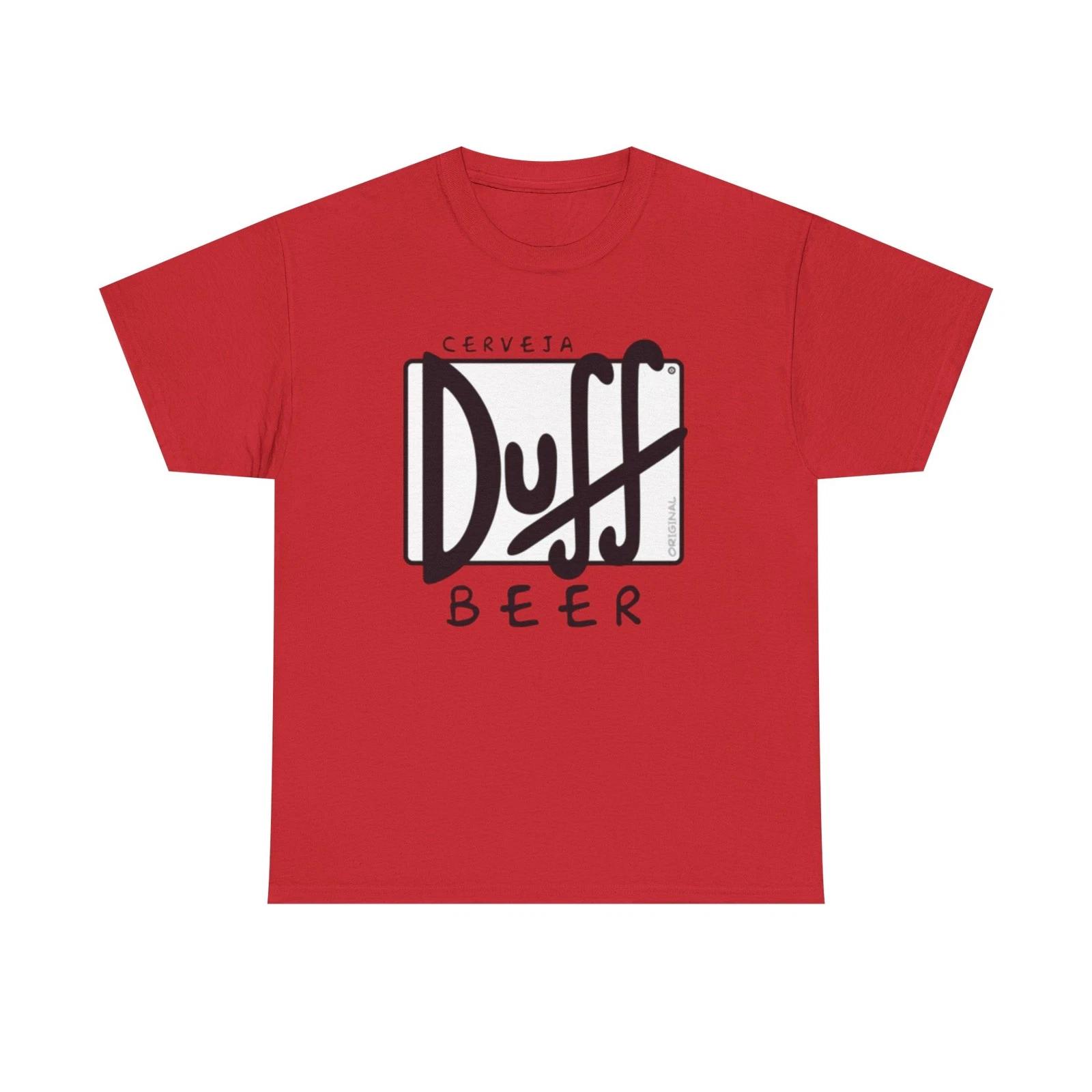 Duff Beer The Simpsons Homer Official Red Tee S