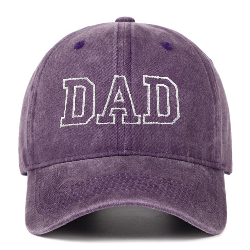 Dad Mom Embroidered Baseball Cap With Cotton Material For Summer Casual Style
