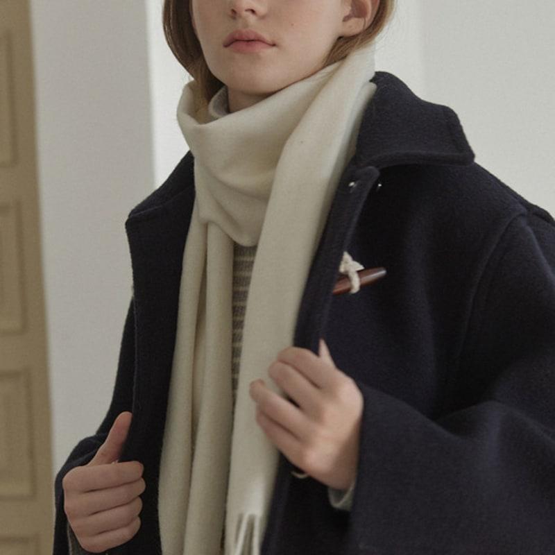 NONLOCAL Täglicher Wollschal - Elfenbein