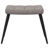 Relax Chair with Ottoman Taupe Fabric