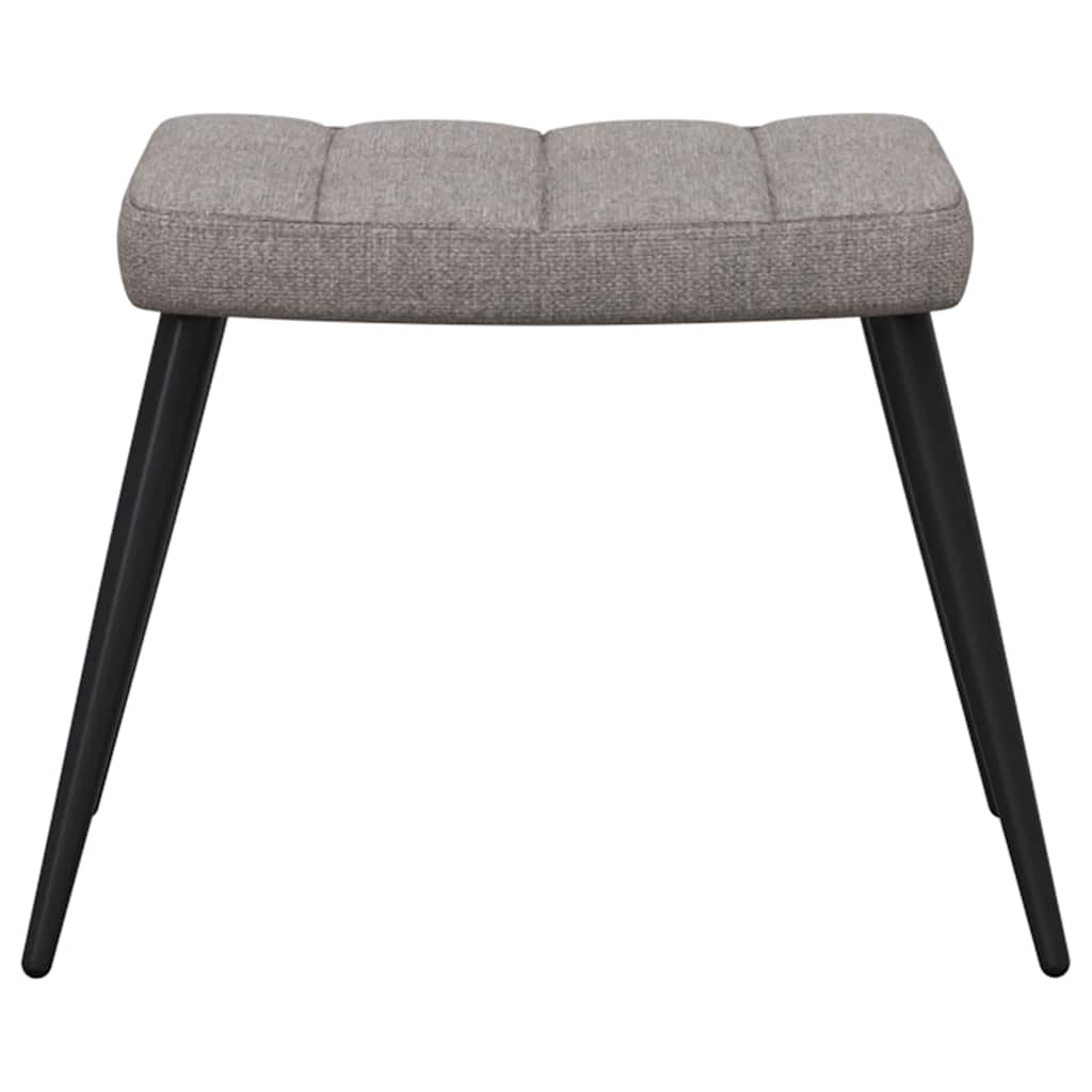 Relax Chair with Ottoman Taupe Fabric