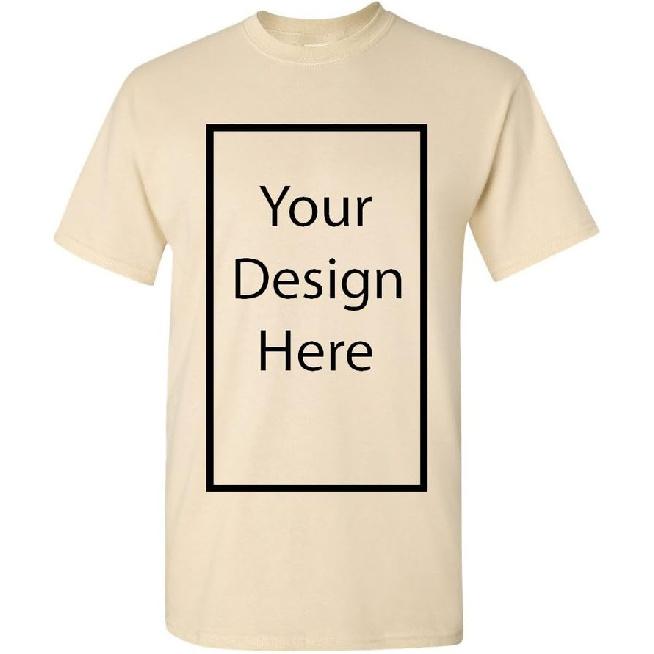Add Your Own and Text Design Custom Personalized Adult T-Shirt Tee