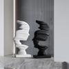 Moderne Abstrakte Menschliche Harzskulptur, Kreatives Kunstornament für TV-Schrank, Wohnzimmer Büro Schreibtisch Dekor, Minimalistisches Geschenk