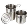 Rongguang 304 Stainless Steel Portable 2-Piece Camping Cookware Set