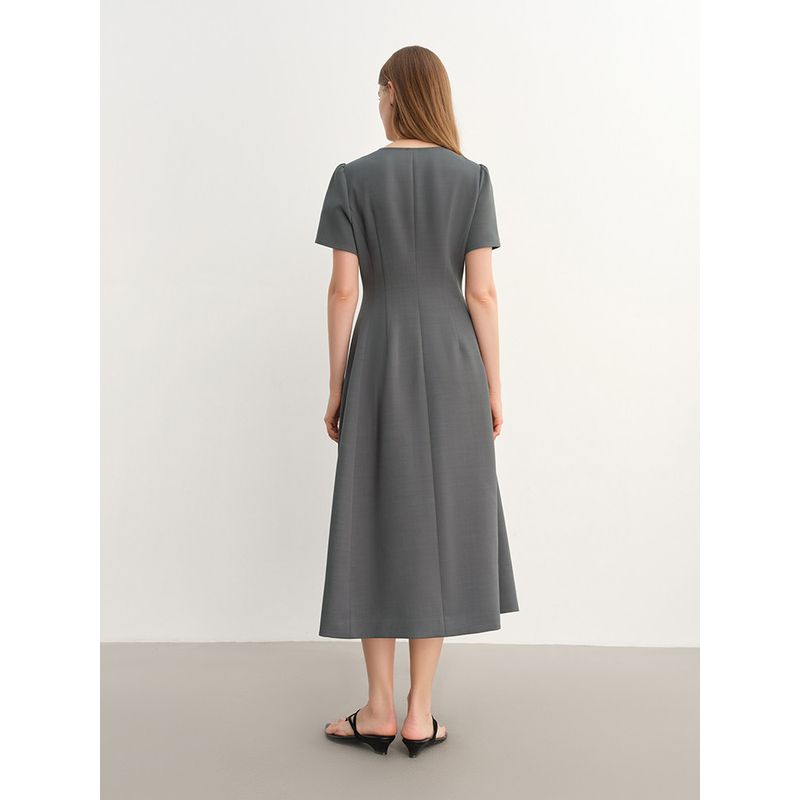 Plus-Size Women's French-Style Elegant Simple Dress In Long and Short Styles, Summer 2026, Stylish Design for Slightly Plump Figures, Versatile Dress
