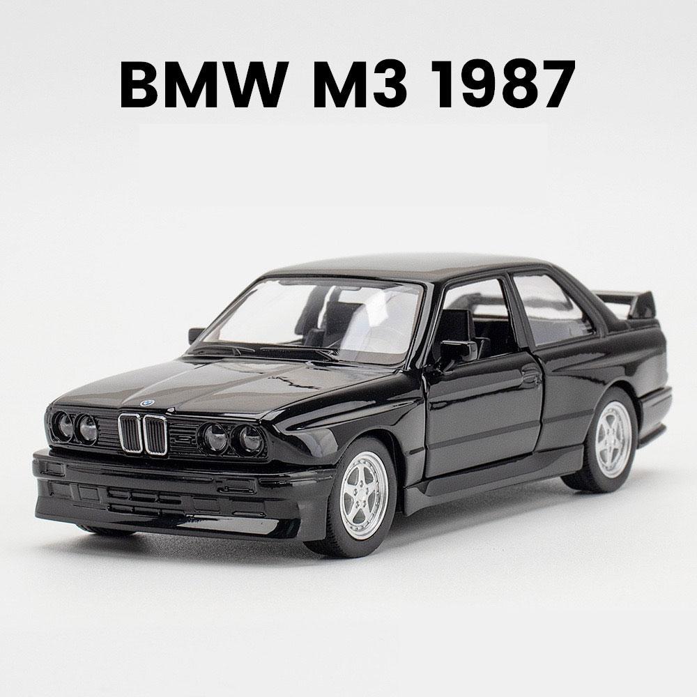 1:36 Scale BMW M3 1987 Alloy Diecast Cars Model Toy High Simulation Metal Body Doors Opened Pull Back Vehicles For Childrens Gi