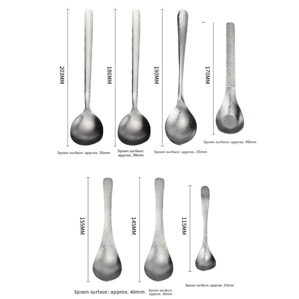Light Luxury Food Coffee Spoon Portable Titanium Spoon High Quality Picnic Soup Dessert Tools