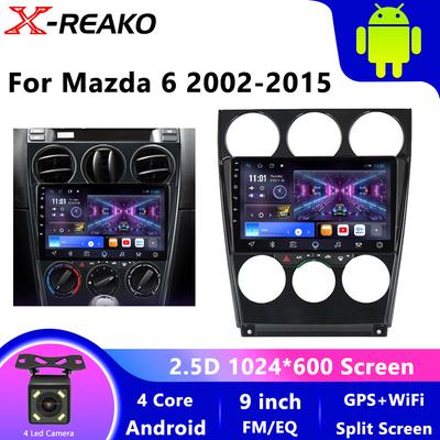 Android Voor Mazda 6 2002 2003 2004 2005 2006 2007 2008 Multimedia Autospeler Navigatie GPS Radio Carplay Navi RDS