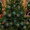 Crystal Snowflake Acrylic Snowflake Pendant Transparent Xmas Tree Ornaments  New Year Celebration