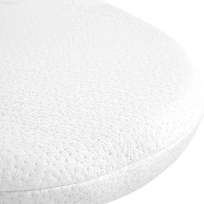 Matelas de couffin sans traitement déhoussable et réversible 32x72cm - Blanc - Fabriqué en France - P'tit Lit
