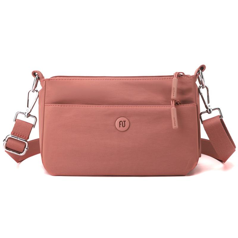 Women's Bag Solid Color Shoulder Bag Multi-Compartment Crossbody Bag