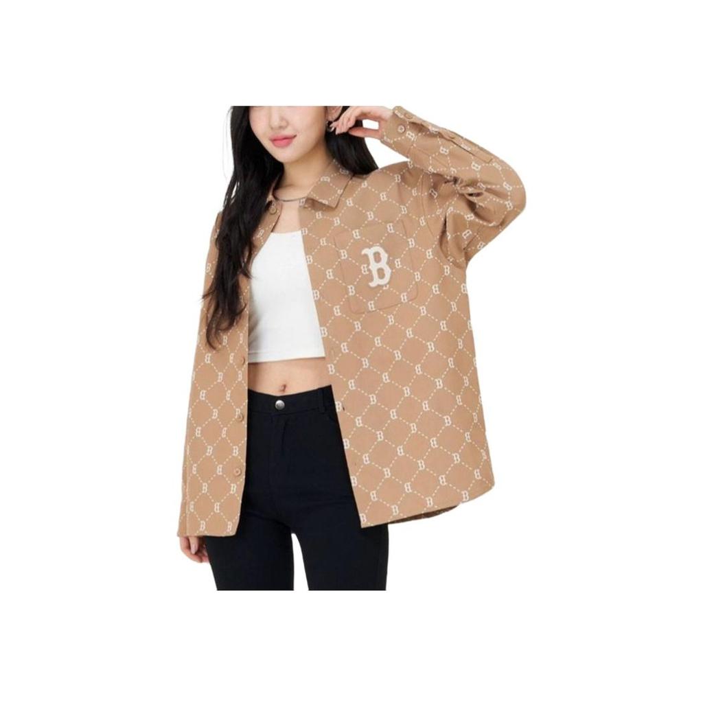 New MLB Boston Red Sox SS24 Shirt Unisex Light Camel 3AWSM0541-43CAL