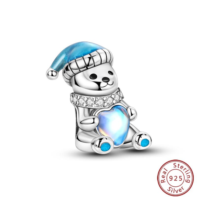 100% Copper Snowman Penguin Fireplace Warm Winter Series Charms Beads 3Mm Diy Fine Jewelry Making