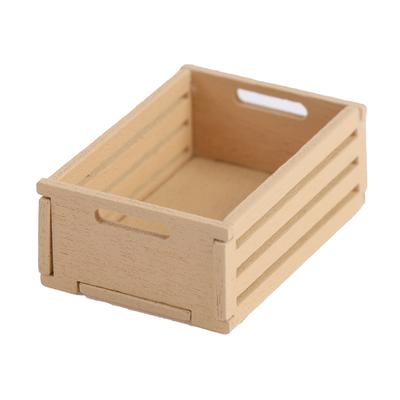 3Pcs Dollhouse Miniature Mini Wooden Fruit Frame For 1:12 Dollhouse