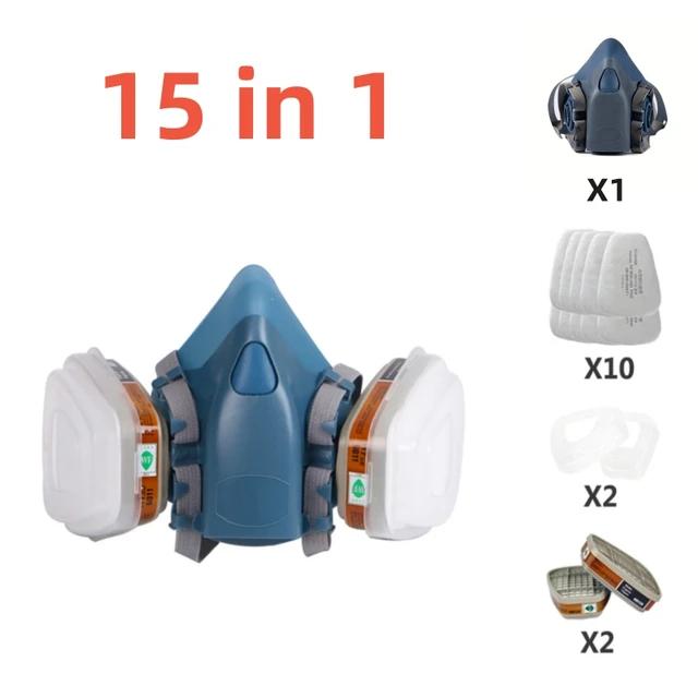 16in1 7502 Respirator Mask Protective Mask Industry Painting Spray Dust Gas Mask With 501 5N11 6001CN Chemcial Half Face Mask