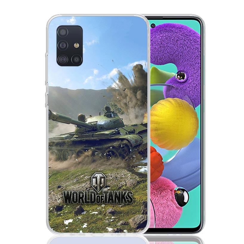 World of Tanks Phone Case For Samsung Galaxy A52 A32 A22 A12 A02S A50S A30S A51 A31 AA71 Note 20 Ultra 10 S10 Plus Galaxy A52 A4