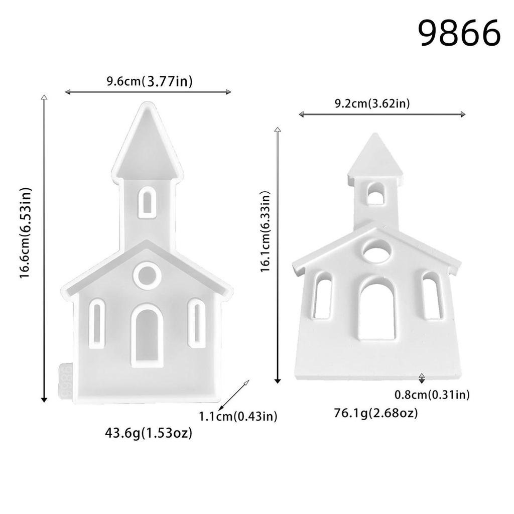 Soporte decorativo para molde de inserción de conejo doméstico, molde para adorno decorativo de casa castillo DIY, molde de silicona DIY