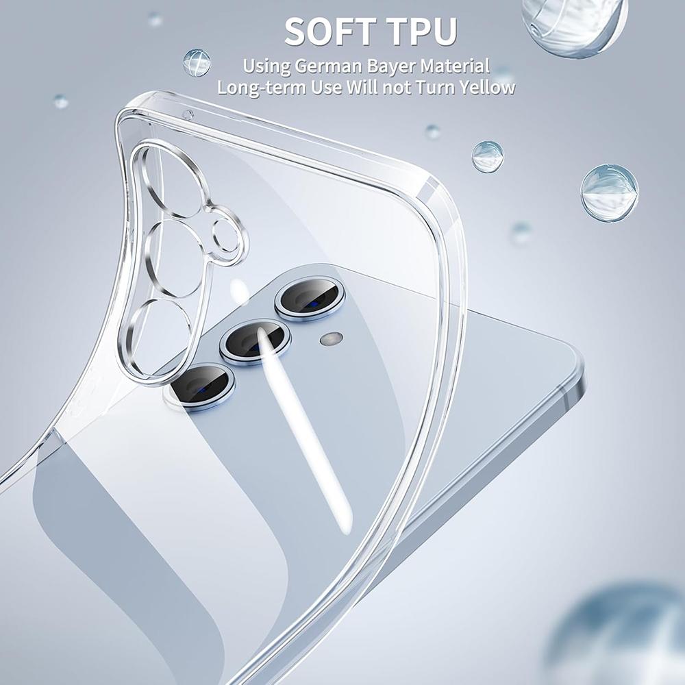 Ultra cienkie miękkie silikonowe etui na Samsung Galaxy S24 S23 S21 FE S22 Plus Ultra A55 A35 A15 A25 A54 A14 A34 A24 A05S Przezroczyste etui