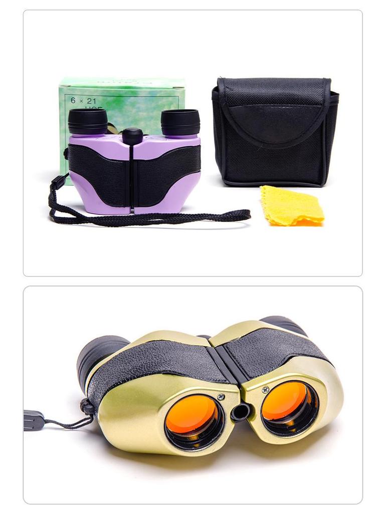 Portable Children's Binocular Telescope with Light and Auto Focus