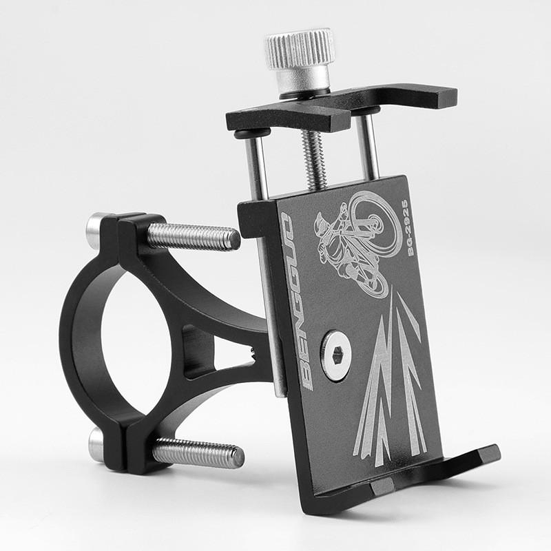 Aluminum Alloy Bike Phone Holder With Antislip Fixation For Cycling Gps Devices