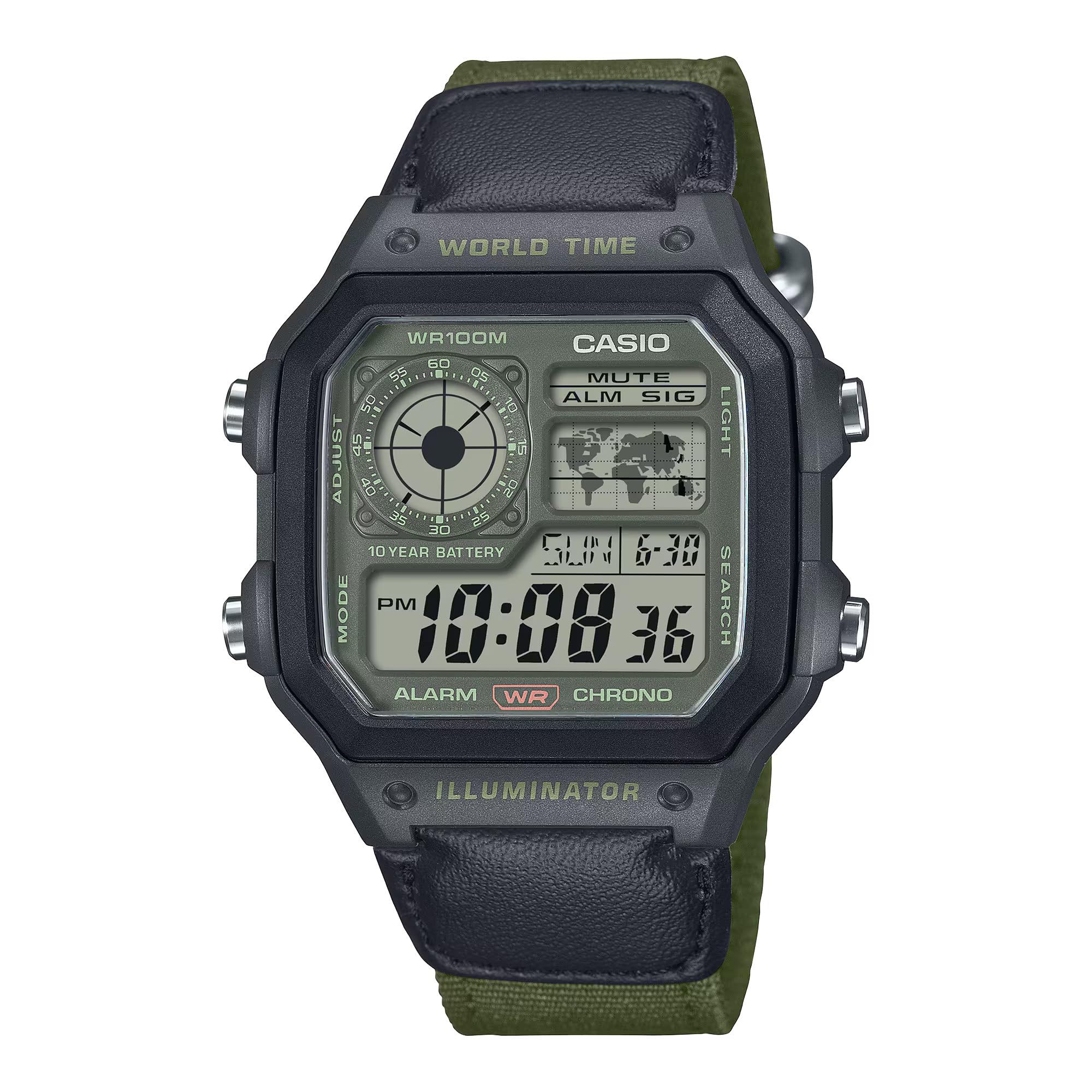 

Casio Uni Аналоговые кварцевые часы с ремешком, AE-1200WHUB-3AVEF
