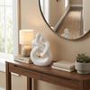 Abstract Design 3D Printed Figure Romantic Couple Embracing Sculpture  Home Decoration