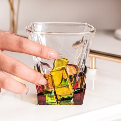 Colorful Hand-Painted Whisky Glasses Gothic Rock Style Wine Glass Dazzling Colored Soda Lime Glassware