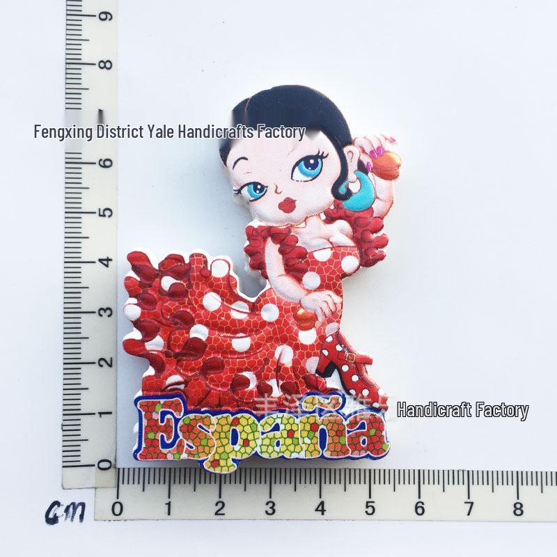 Creative Spain Tourist Souvenir Decorative UV Magnetic Fridge Magnet