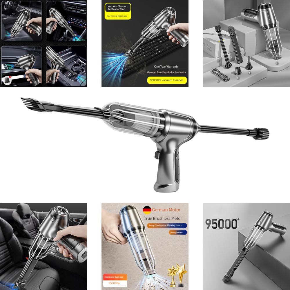 New German Original Brushless Motor 95000Pa Powerful Cordless Portable Vacuum Cleaner Car Home Cordless Handheld Vacuum Cleaner Auto Parts
