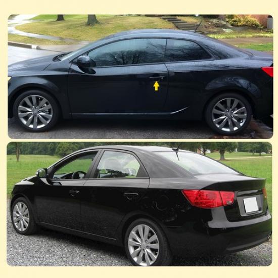 Door Handle Outside Exterior Smooth Front LH FOR 2010-13 Kia Forte Koup EX SX EV