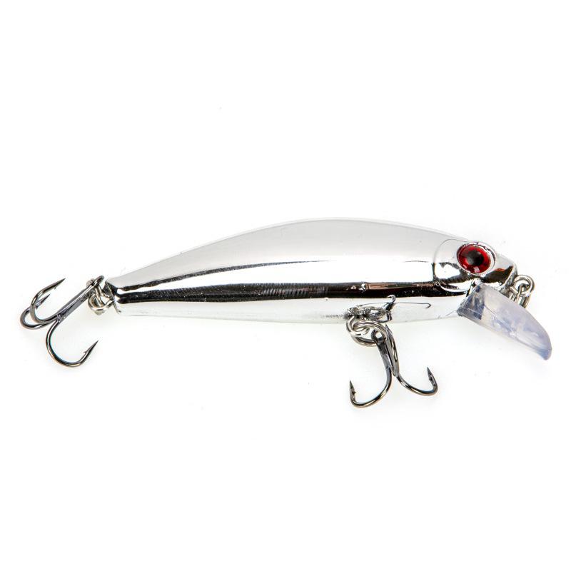 Biomimetic Zinc Alloy Minnow: Cross-Border Electroplating, Long-Cast, Fast Retrieve, Sinking Lure, Mirror Finish.