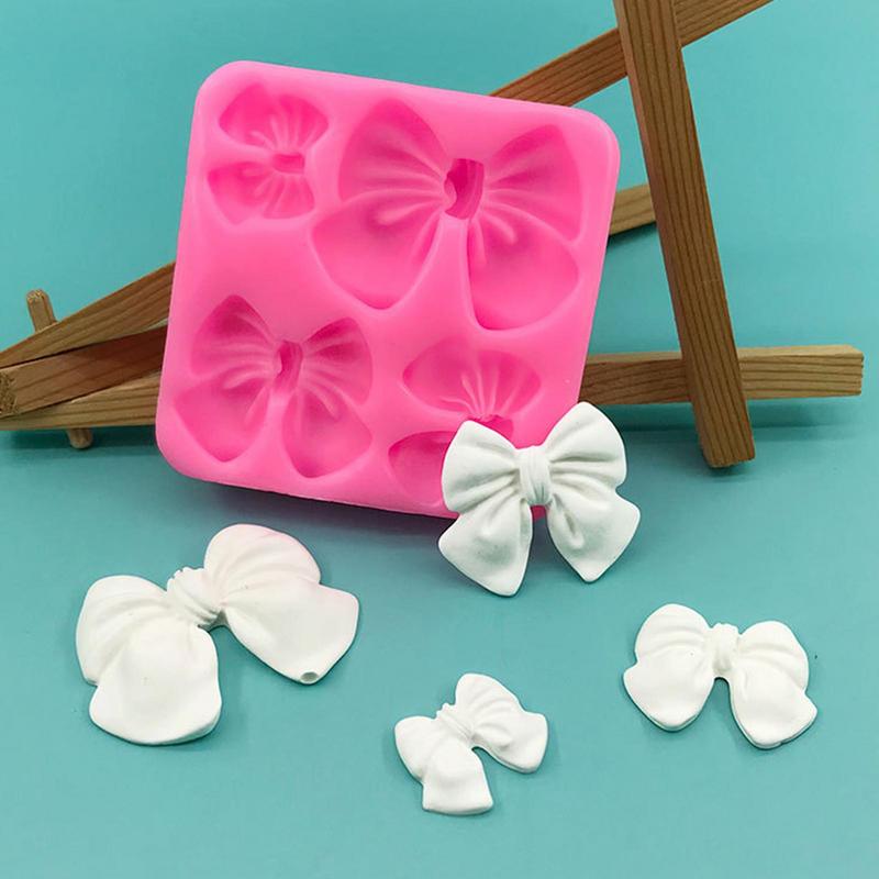 2025 New Bow Knot Resin Art Molds Silicone Fondant Mould Cake Decoration Tools Pastry Kitchen Baking Accessories Set