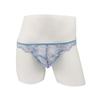 NT03 Men's Low-Rise Lace Thong with Floral Embroidery - Breathable & Sexy Underwear