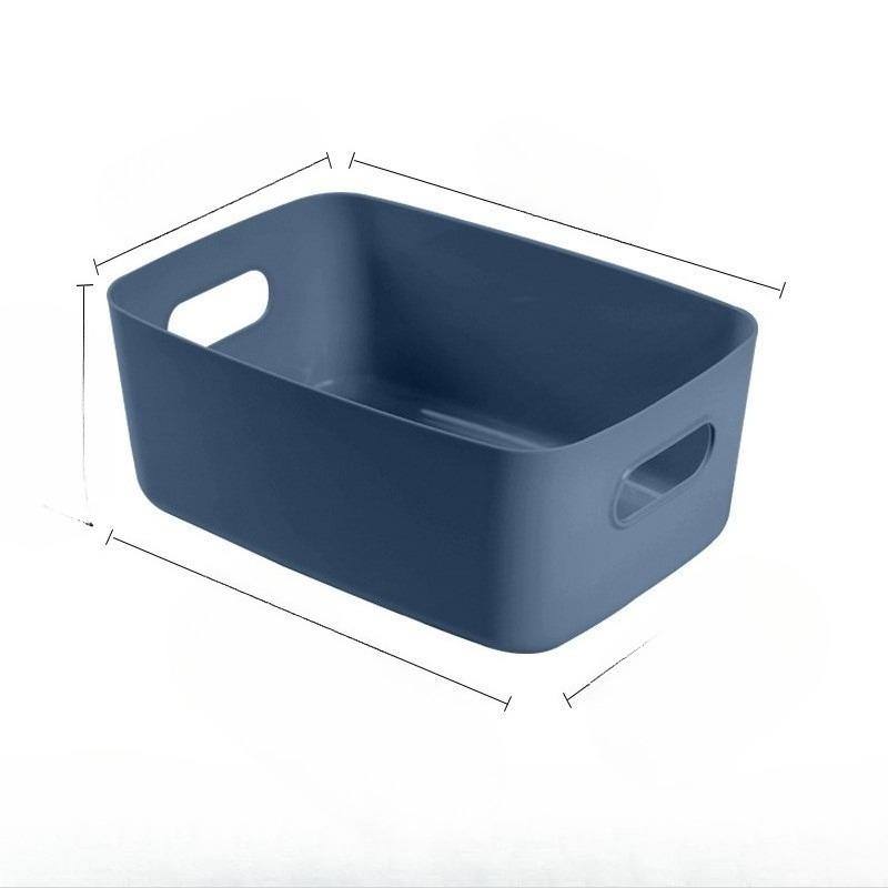 Schreibtisch-Aufbewahrungsbox, Haushalts-Aufbewahrungsbehälter, Box zur Organisation von Snacks und Kleidung, Haushalts-Kunststoff-Aufbewahrungsbox für das Wohnzimmer