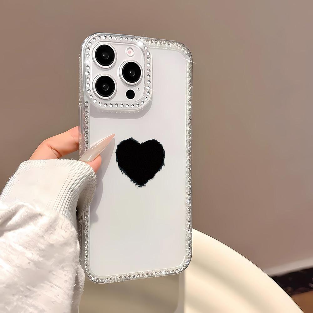 Bracelet Chain Phone Case For iPhone 17 16 15 13 14 for 17Air 17 12 14 16 Pro 17 14 16 Pro Max Sparking Diamond Cute Pattern Hard Cover With Lanyard