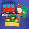 Large Particles Jigsaw Board Games Shape Sorter Mushroom Nail Beads Puzzle Toys  Kindergarten Kids