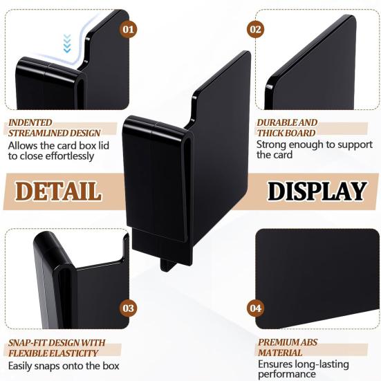 Mini Card Box Divider Trading Card Box Divider Card Collection Organizer Divider for Gaming Baseball Cards Storage