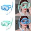 Adjustable Dry Snorkel Set with Diving Mask and Soft Silicones Seal Dry Snorkel Diving Goggles for Swimming Pool Ocean Use
