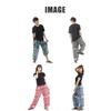 [Okinawa Giken] Asian Pants, Sarouel Pants, Aladdin Pants, Men's and Women's Ethnic Long Pants AP-SR1524 (Red)