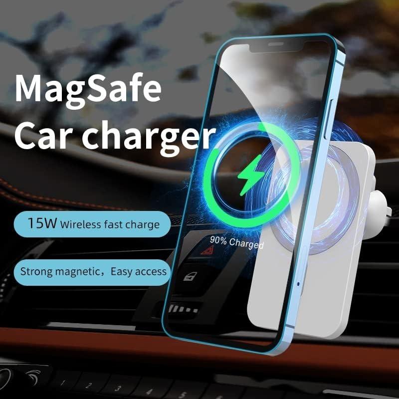 15W Wireless Fast Car Charger 360° Rotation Fast Charging Super Explosion-Proof Universal Car Mount Magnetic Wireless Charger