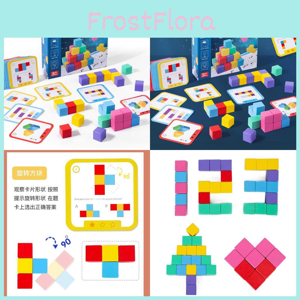 Childrens Number Sense Logic Cube Space Thinking Training Building Blocks