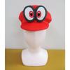Cartoon Plush Hat, Mario Odyssey Costume Accessory, Soft Red Plush Mario Cap with Eyes, Perfect for Cosplay, Halloween, Birthday Gifts