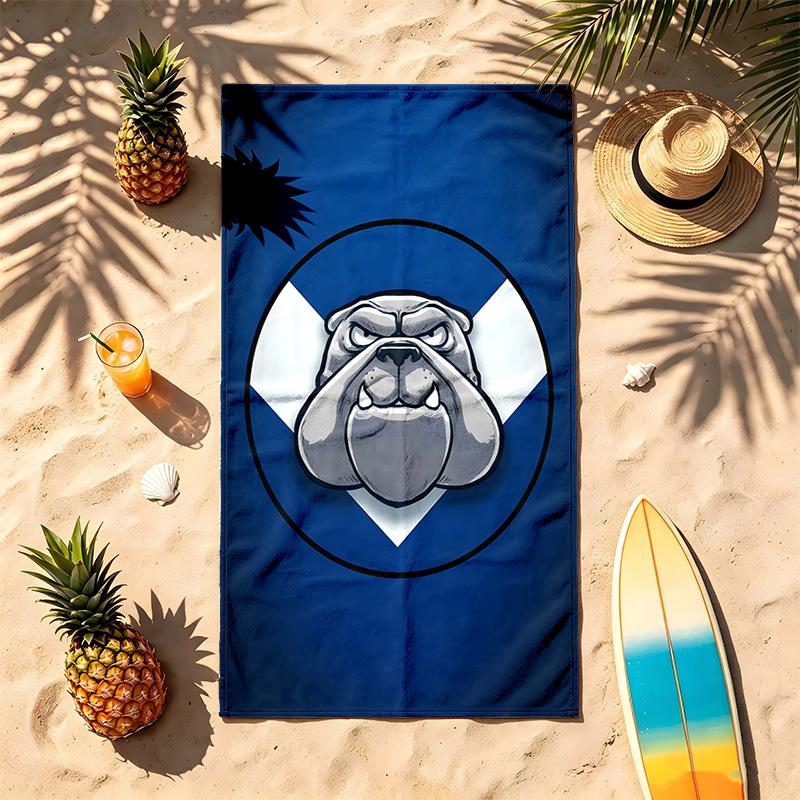 Canterbury Bankstown Bulldogs (19) Theme Beach Towel Sand Resistant Soft And Comfortable Suitable For The Pool Camping Yoga And Diving A Travel Essent