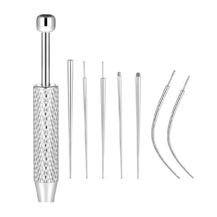 Edelstahl Piercing Kugelgreifer und Einführwerkzeug Set Piercing Zubehör Geeignet für Schmuckwechsel