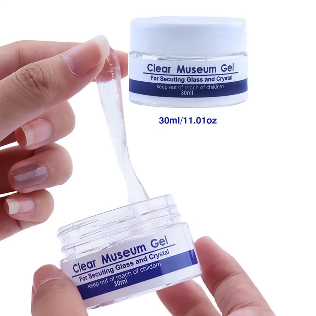150/30ml Clear Museum Gel Artifacts Museum Exhibits Gel Reusable Clear No Residues Exhibits Putty Prevent Falling for Ceramic