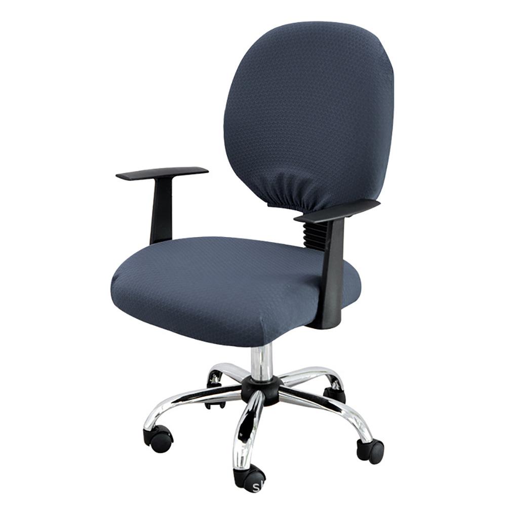 

1 комплект чехлов для игровых стульев, съемный чехол для компьютерного кресла, вращающийся защитный чехол для сиденья стула, чехлы для офисных стульев 310G gray blue