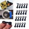 10/20/30Pcs 8mm Car Brake Pump Screw Dust Cap Oil Drain Screw Cap Brake Caliper Bleed Nipple Black Cover Rubber Motorcycle